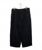 Yohji Yamamoto pour hommeヨウジヤマモト プールオム）の古着「レーヨンパンツ」｜ブラック