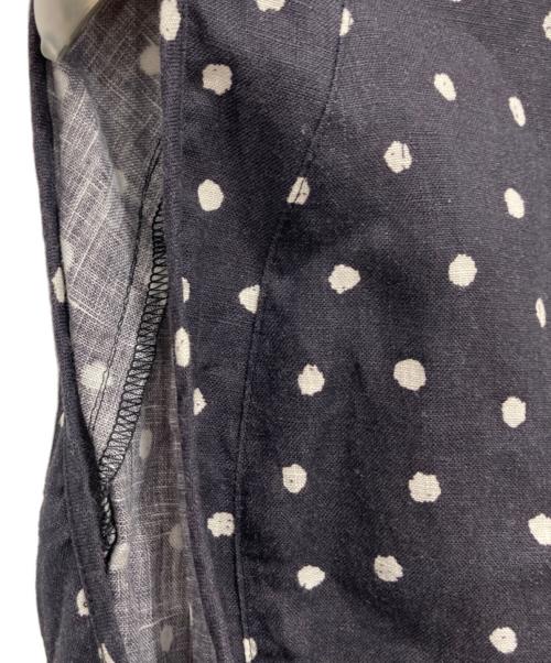 BEARDSLEY（ビアズリー）BEARDSLEY (ビアズリー) リネンコクーンブラウス ブラック サイズ:freeの古着・服飾アイテム