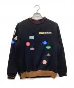 PRADAプラダ）の古着「フォトグラフィック ニットリブ スウェットシャツ」｜ブラック
