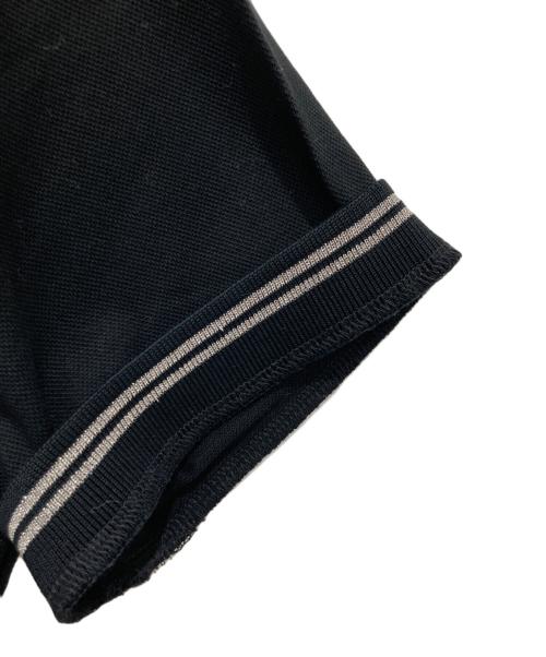FRED PERRY（フレッドペリー）FRED PERRY (フレッドペリー) 銀ラメポロシャツ ブラック サイズ:Lの古着・服飾アイテム