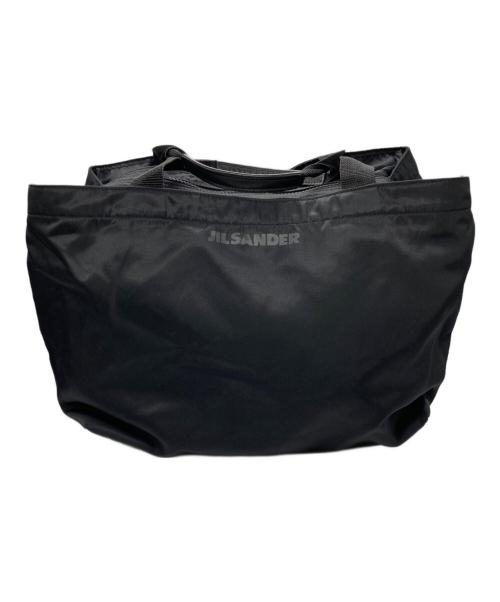JIL SANDER（ジルサンダー）JIL SANDER (ジルサンダー) ナイロンハンドバッグ ブラックの古着・服飾アイテム