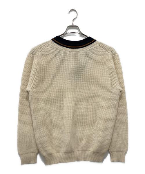 FRED PERRY（フレッドペリー）FRED PERRY (フレッドペリー) Vネックニット ベージュ サイズ:Lの古着・服飾アイテム