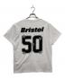 F.C.R.B. (エフシーレアルブリストル) 50 LETTERED EMBLEM TEE ホワイト サイズ:L：6000円