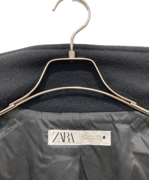 ZARA（ザラ）ZARA (ザラ) トグルボタン ウールブレンド コート ブラック サイズ:Mの古着・服飾アイテム