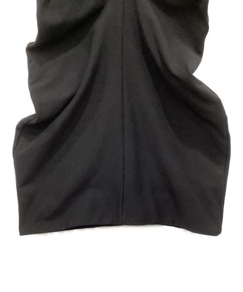 ALEXANDER WANG（アレキサンダー・ワン）ALEXANDER WANG (アレキサンダーワン) ドレープ ミニ ドレス ブラックの古着・服飾アイテム