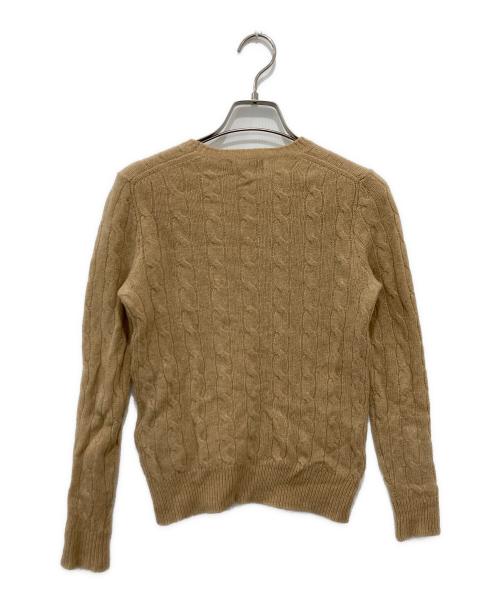 POLO RALPH LAUREN（ポロ・ラルフローレン）POLO RALPH LAUREN (ポロ・ラルフローレン) カシミヤウールニット ベージュ サイズ:XSの古着・服飾アイテム
