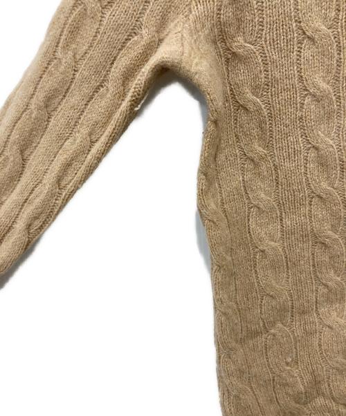 POLO RALPH LAUREN（ポロ・ラルフローレン）POLO RALPH LAUREN (ポロ・ラルフローレン) カシミヤウールニット ベージュ サイズ:XSの古着・服飾アイテム