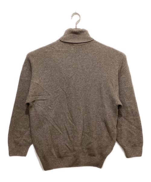 BALENCIAGA（バレンシアガ）BALENCIAGA (バレンシアガ) ロゴ刺繍タートルネック ベージュ サイズ:XSの古着・服飾アイテム