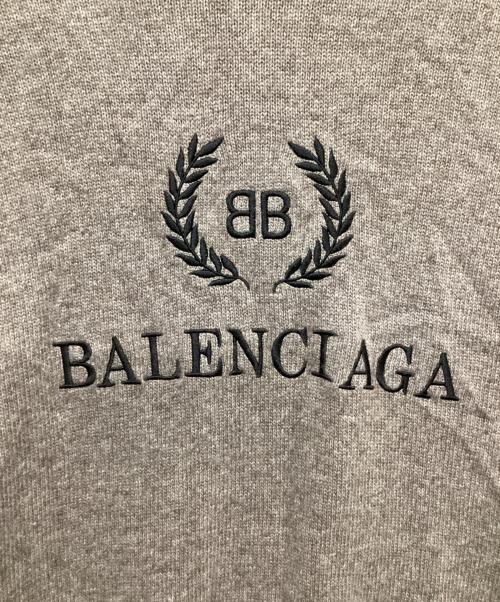 BALENCIAGA（バレンシアガ）BALENCIAGA (バレンシアガ) ロゴ刺繍タートルネック ベージュ サイズ:XSの古着・服飾アイテム