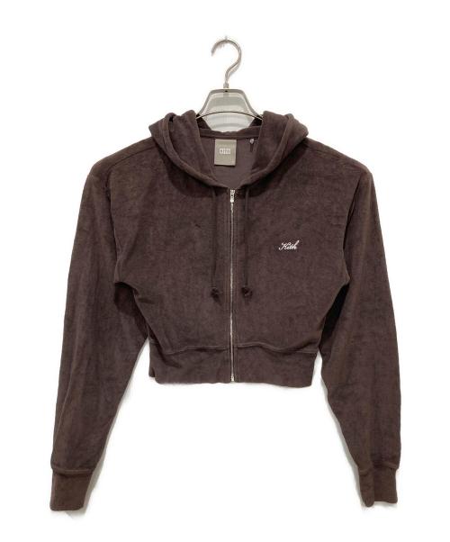 KITH（キス）KITH (キス) Pima Towel Fallon Hoodie ブラウン サイズ:Sの古着・服飾アイテム
