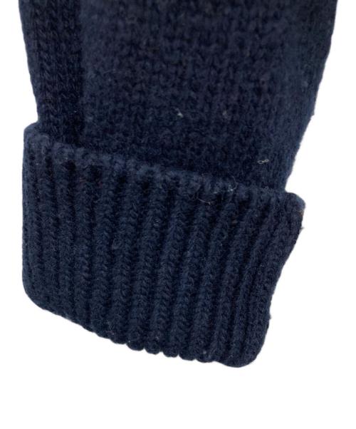 MIU MIU（ミュウミュウ）MIU MIU (ミュウミュウ) タートルネックニット レッド×ネイビー サイズ:40の古着・服飾アイテム