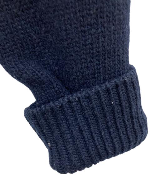 MIU MIU（ミュウミュウ）MIU MIU (ミュウミュウ) タートルネックニット レッド×ネイビー サイズ:40の古着・服飾アイテム