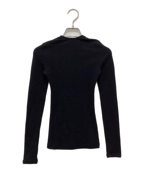 courreges（クレージュ）courreges (クレージュ) 90's ジップネック Tシャツ ブラック サイズ:XSの古着・服飾アイテム