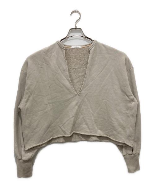 Whim Gazette（ウィムガゼット）Whim Gazette (ウィムガゼット) Vネックプルオーバー ベージュ サイズ:ＦＲＥＥの古着・服飾アイテム