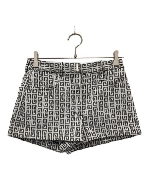 GIVENCHY（ジバンシィ）GIVENCHY (ジバンシィ) ショートパンツ ブラック×ホワイト サイズ:25の古着・服飾アイテム
