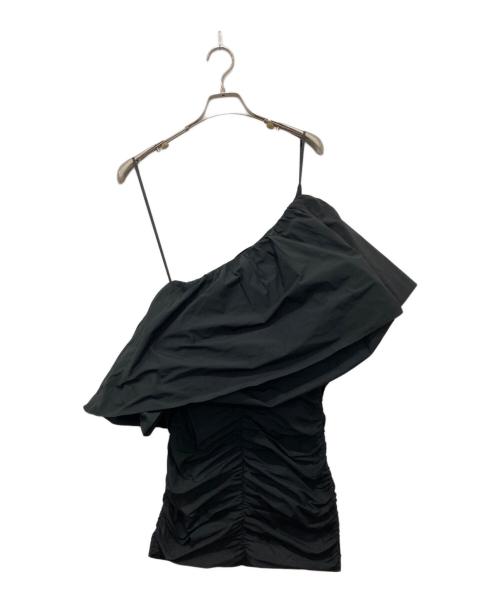 ROTATE（ロテート）ROTATE (ロテート) ROTATE ONE-SHOULDER PLEATED DRESS ブラック サイズ:US2の古着・服飾アイテム