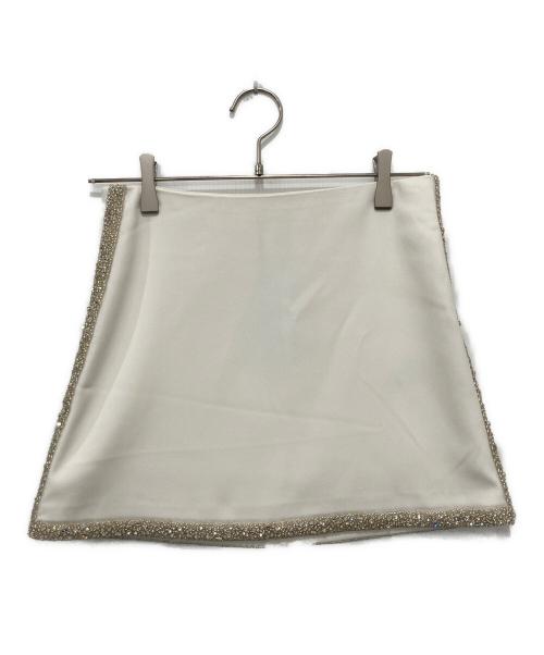 alice+olivia（アリスアンドオリビア）alice+olivia (アリスアンドオリビア) 台形スカート ホワイトの古着・服飾アイテム