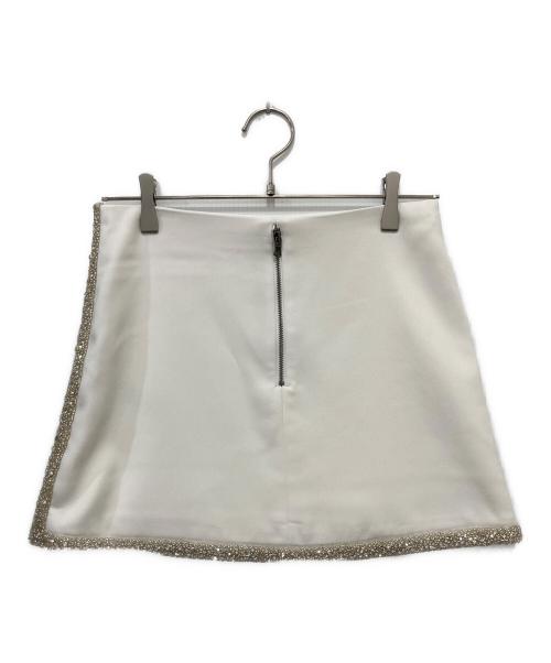 alice+olivia（アリスアンドオリビア）alice+olivia (アリスアンドオリビア) 台形スカート ホワイトの古着・服飾アイテム