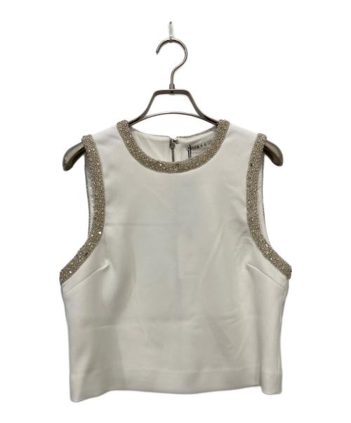 alice+olivia（アリスアンドオリビア）alice+olivia (アリスアンドオリビア) Amal タンクトップ ホワイト サイズ:XSの古着・服飾アイテム