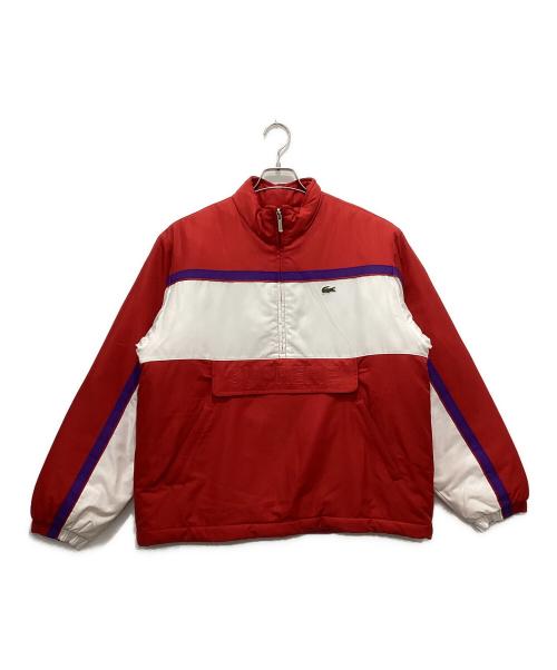 SUPREME（シュプリーム）SUPREME (シュプリーム) Puffy Half Zip Pullover ホワイト×レッド サイズ:Sの古着・服飾アイテム