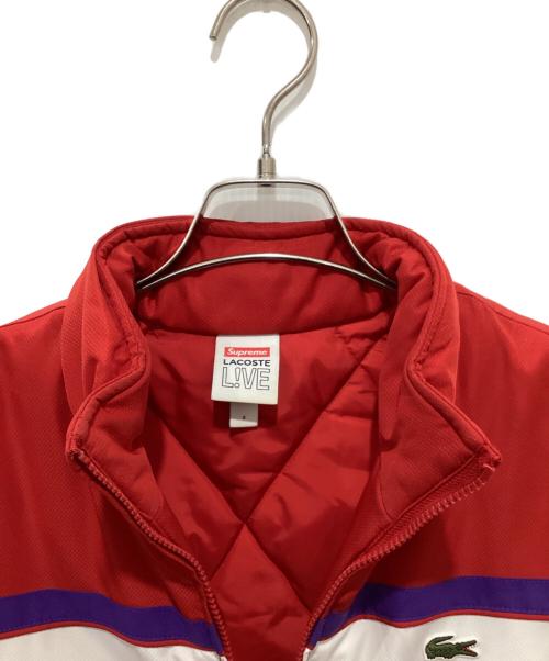 SUPREME（シュプリーム）SUPREME (シュプリーム) Puffy Half Zip Pullover ホワイト×レッド サイズ:Sの古着・服飾アイテム