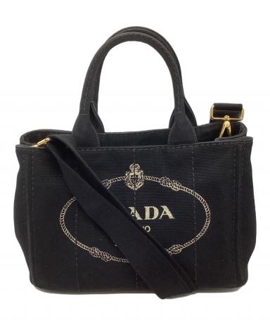中古・古着通販】PRADA (プラダ) カナパ/トートバッグ ブラック