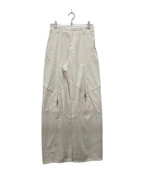 YOHEI OHNO（ヨウヘイオオノ）YOHEI OHNO (ヨウヘイオオノ) パデッドコットンカーゴパンツ アイボリー サイズ:38の古着・服飾アイテム