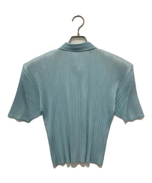 PLEATS PLEASE（プリーツプリーズ）PLEATS PLEASE (プリーツプリーズ) プリーツシャツ ブルー サイズ:3の古着・服飾アイテム