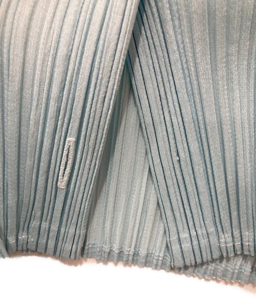 PLEATS PLEASE（プリーツプリーズ）PLEATS PLEASE (プリーツプリーズ) プリーツシャツ ブルー サイズ:3の古着・服飾アイテム