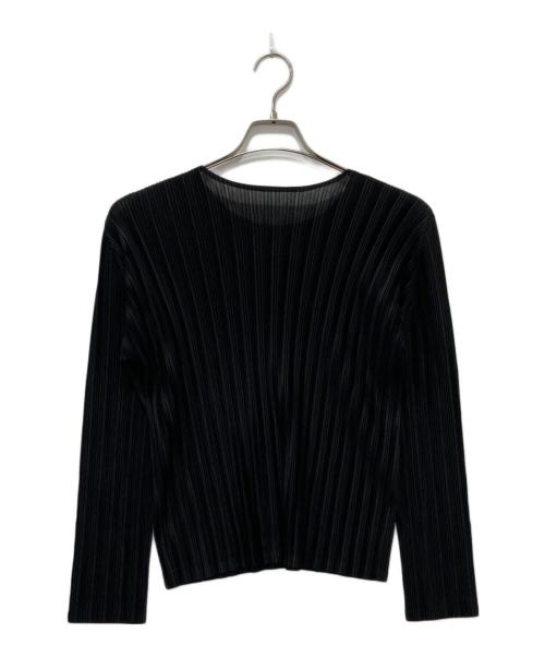 PLEATS PLEASE（プリーツプリーズ）PLEATS PLEASE (プリーツプリーズ) プリーツカットソー ブラック サイズ:3の古着・服飾アイテム