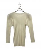 PLEATS PLEASEプリーツプリーズ）の古着「プリーツカットソー」｜アイボリー