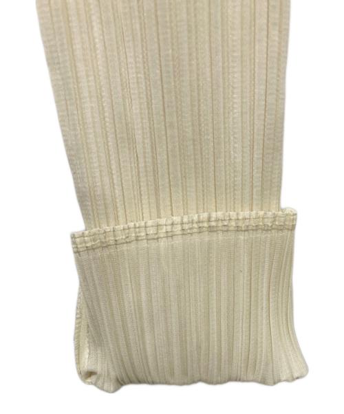 PLEATS PLEASE（プリーツプリーズ）PLEATS PLEASE (プリーツプリーズ) プリーツカットソー アイボリー サイズ:3の古着・服飾アイテム