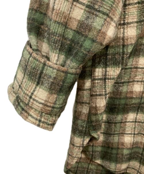 PENDLETON（ペンドルトン）PENDLETON (ペンドルトン) ウールチェックシャツ グリーン×ベージュ サイズ:Lの古着・服飾アイテム