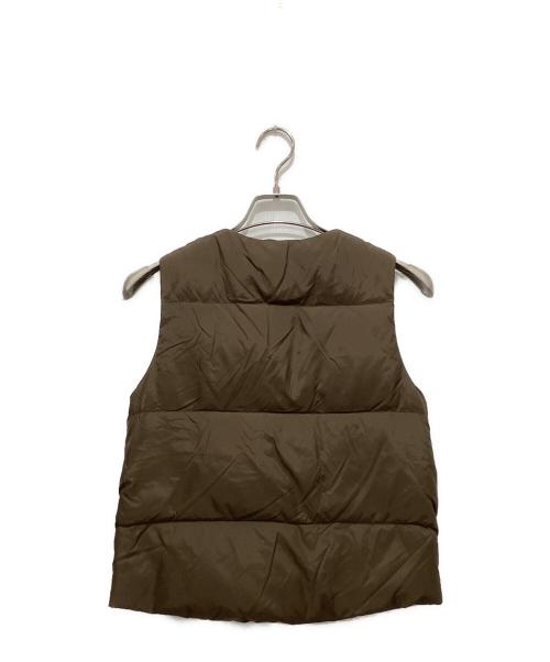 45R（フォーティファイブ・アール）45R (フォーティファイブ・アール) ファーダウンベスト ブラウン×オリーブ サイズ:1の古着・服飾アイテム