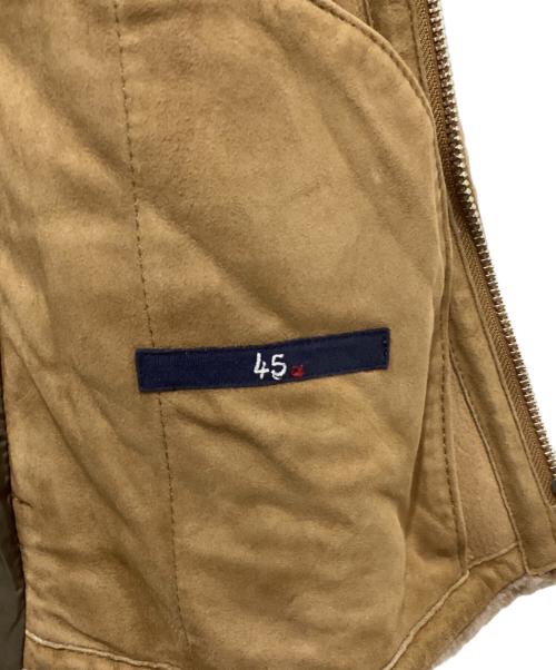 45R（フォーティファイブ・アール）45R (フォーティファイブ・アール) ファーダウンベスト ブラウン×オリーブ サイズ:1の古着・服飾アイテム