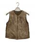 45R（フォーティファイブ・アール）の古着「ファーダウンベスト」｜ブラウン×オリーブ