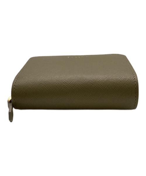 CULLNI（クルニ）CULLNI (クルニ) ラウンドファスナー財布 ベージュの古着・服飾アイテム