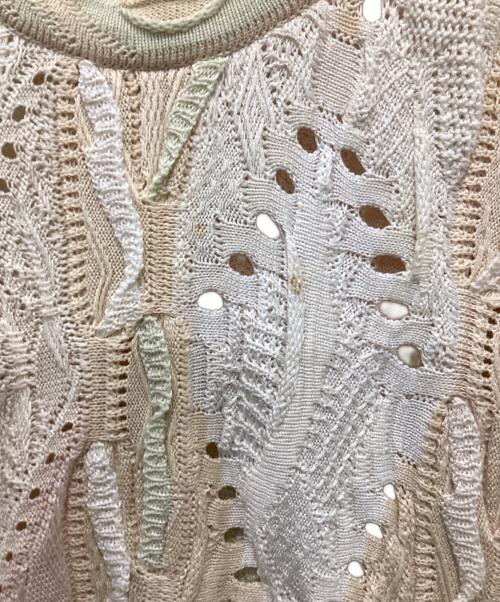 Coogi（クージー）Coogi (クージー) ３Dニット ベージュ サイズ:Lの古着・服飾アイテム