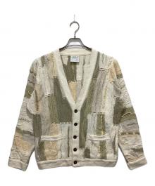 Coogi（クージー）の古着「３Dニットカーディガン」｜ベージュ