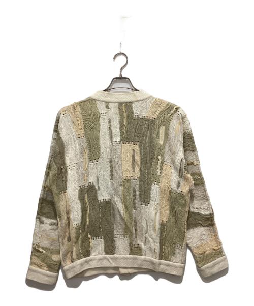 Coogi（クージー）Coogi (クージー) ３Dニットカーディガン ベージュ サイズ:SSの古着・服飾アイテム