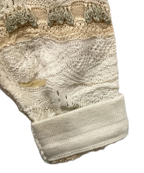 Coogi（クージー）Coogi (クージー) ３Dニットカーディガン ベージュ サイズ:SSの古着・服飾アイテム