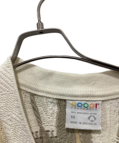 Coogi（クージー）Coogi (クージー) ３Dニットカーディガン ベージュ サイズ:SSの古着・服飾アイテム