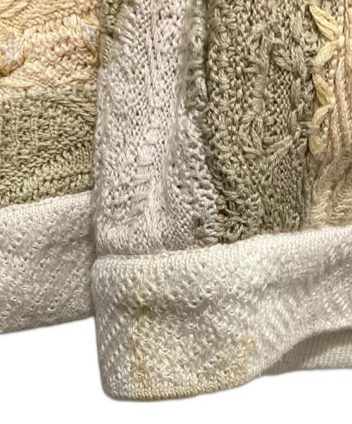 Coogi（クージー）Coogi (クージー) ３Dニットカーディガン ベージュ サイズ:SSの古着・服飾アイテム