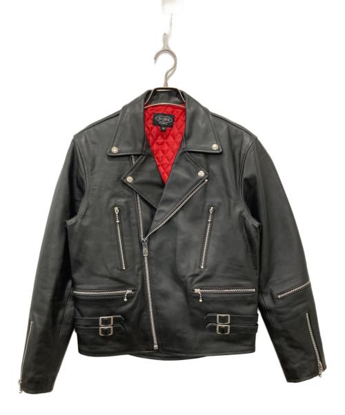 HORN WORKS（ホーンワークス）HORN WORKS (ホーンワークス) レザージャケット ブラック サイズ:Mの古着・服飾アイテム