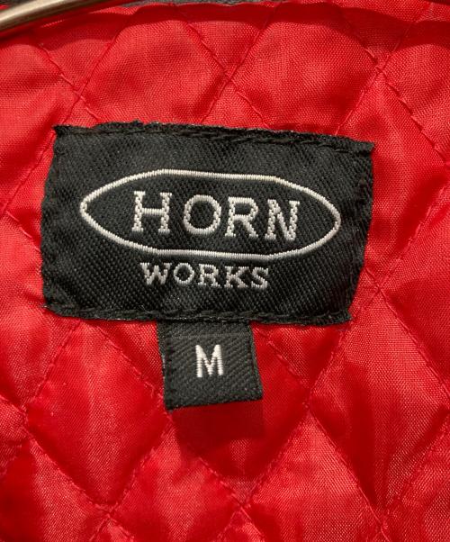 HORN WORKS（ホーンワークス）HORN WORKS (ホーンワークス) レザージャケット ブラック サイズ:Mの古着・服飾アイテム