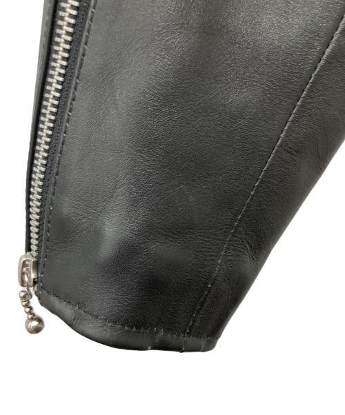 HORN WORKS（ホーンワークス）HORN WORKS (ホーンワークス) レザージャケット ブラック サイズ:Mの古着・服飾アイテム