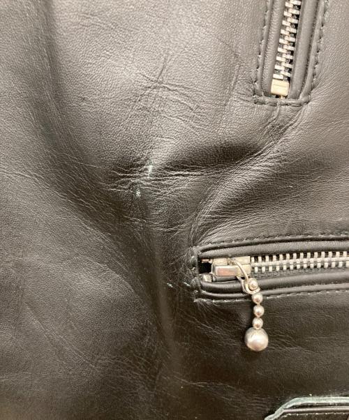 HORN WORKS（ホーンワークス）HORN WORKS (ホーンワークス) レザージャケット ブラック サイズ:Mの古着・服飾アイテム