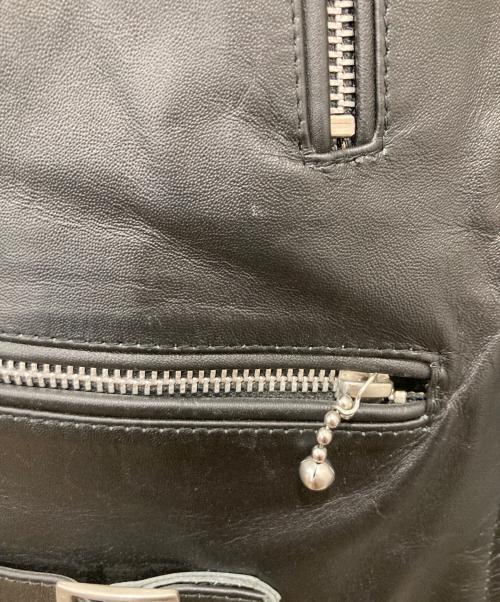 HORN WORKS（ホーンワークス）HORN WORKS (ホーンワークス) レザージャケット ブラック サイズ:Mの古着・服飾アイテム