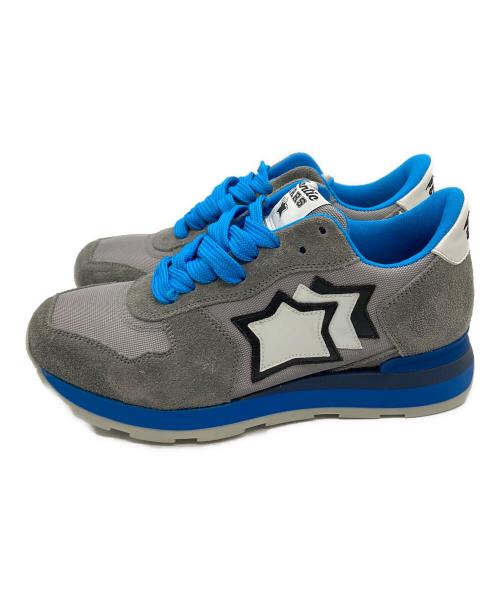 atlantic stars（アトランティックスターズ）atlantic stars (アトランティックスターズ) ローカットスニーカー グレー×ブルー サイズ:36の古着・服飾アイテム