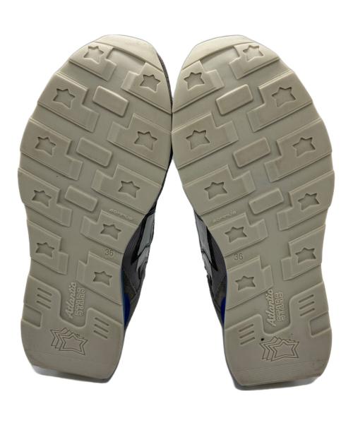 atlantic stars（アトランティックスターズ）atlantic stars (アトランティックスターズ) ローカットスニーカー グレー×ブルー サイズ:36の古着・服飾アイテム